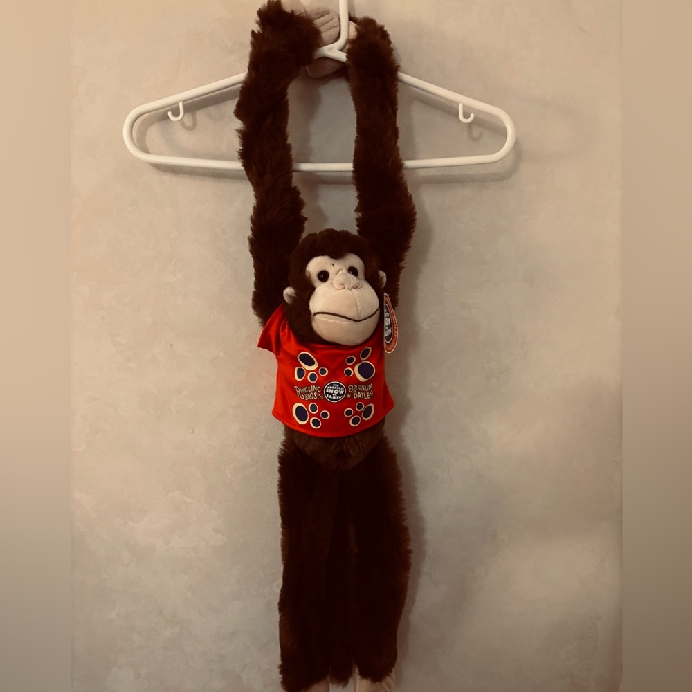 Vintage‎ Ringling Bros Barnum & Bailey Circus Plush Monkey 23” RARE